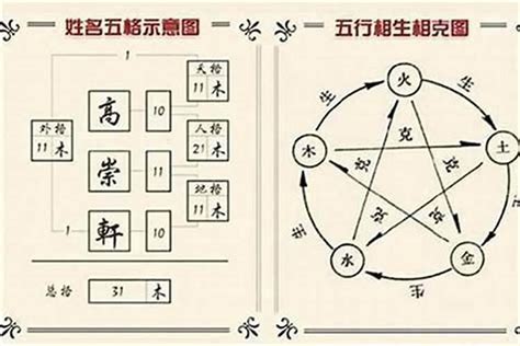 名字5行|姓名五行说